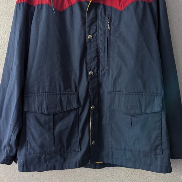 80s Vintage Field & Stream Windbreaker‎ Jacket with Hood - Picture 5 of 14